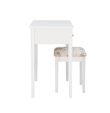 White Butterfly Vanity and Stool