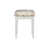 White Butterfly Vanity and Stool