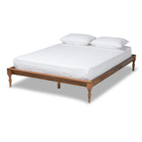 Romy Vintage French Inspired Ash Wanut Finished Full Size Wood Bed Frame