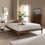 Baxton Studio Romy Vintage French Inspired Ash Wanut Finished Full Size Wood Bed Frame