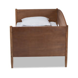 Baxton Studio Veles Mid-Century Modern Ash Wanut Finished Wood Daybed 