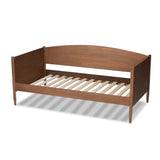 Baxton Studio Veles Mid-Century Modern Ash Wanut Finished Wood Daybed 