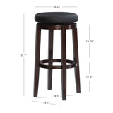 Maya Black 29 Inches Bar Stool