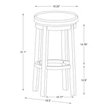 Maya Black 29 Inches Bar Stool