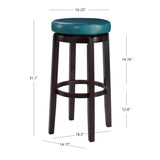 Maya Teal 29 Inches Bar Stool