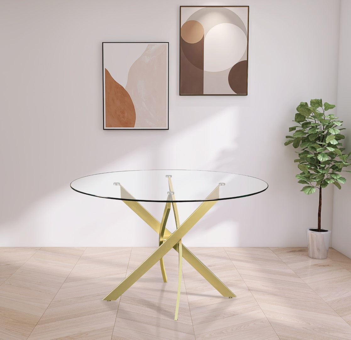 Xander Contemporary Dining Table - Thumbnail 2
