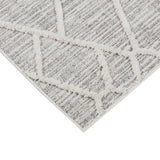 Ashley Modern/Contemporary 100% Polyester Terni Pebble Gray Indoor Area Rug