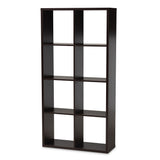 Baxton Studio Janne Modern and Contemporary Dark Brown Finished 8-Cube Multipurpose Storage Shelf