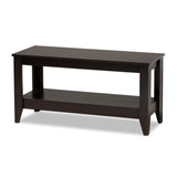 Elada Modern and Contemporary Wenge Finished Wood Coffee Table