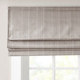 Galen Casual 100% Polyester Basketweave Room Darkening Cordless Roman Shade in Taupe
