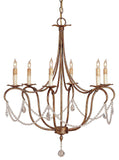 Crystal Lights Gold Small Chandelier