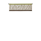 Serene Traditional Embroidered Window Valance W/ Lining
