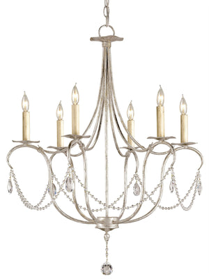 Crystal Lights Silver Small Chandelier