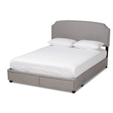 Larese Fabric Upholstered 2-Drawer Queen Size Platform Storage Bed