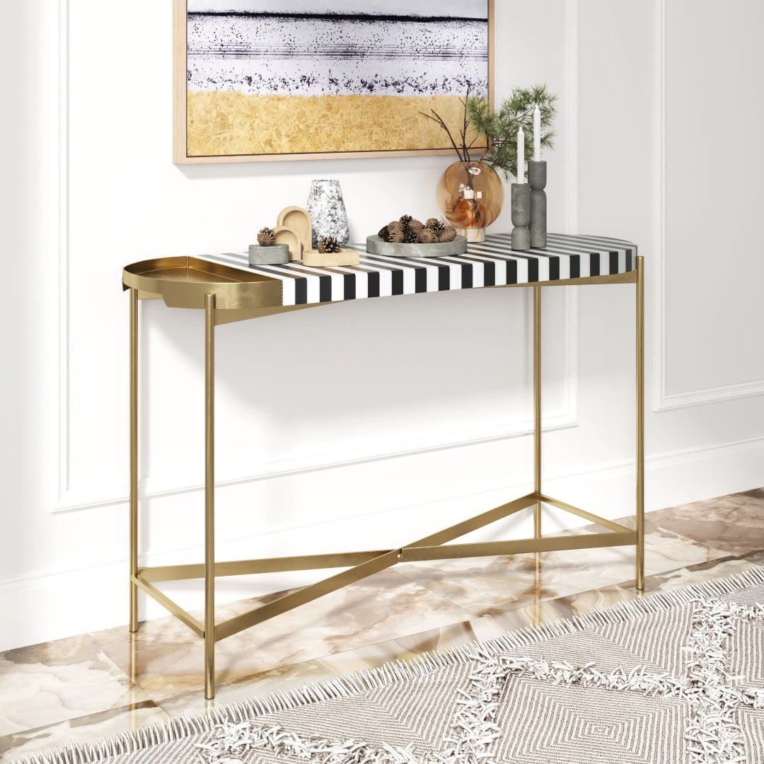 Saber Modern Art Deco Console Table - Thumbnail 5