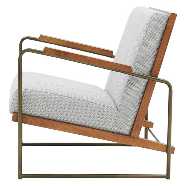 Damian Fabric Accent Chair Cardiff Gray