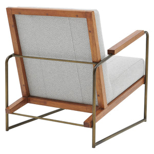 Damian Fabric Accent Chair Cardiff Gray