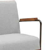 Damian Fabric Accent Chair Cardiff Gray