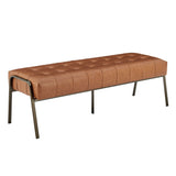 New Pacific Direct Venturi PU Tufted Bench 9900080-VCD-NPD