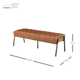 New Pacific Direct Venturi PU Tufted Bench 9900080-VCD-NPD