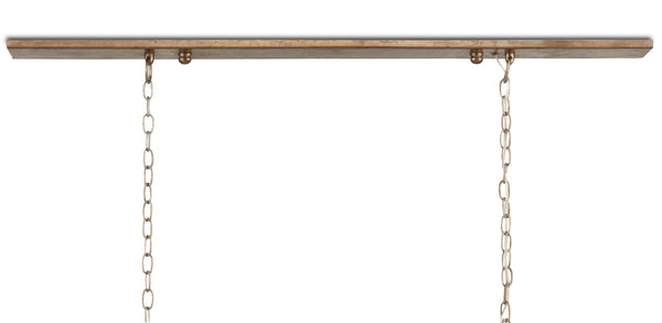 Maximus Bronze Chandelier - Elegant Wrought Iron Design with Glass Shades for Stunning Illumination