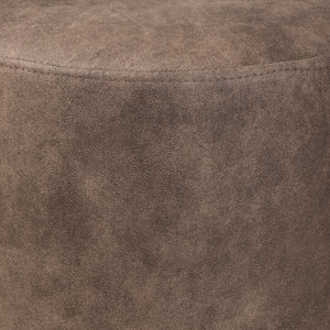 Baxton Studio Kira Modern and Contemporary Black with Grey and Brown 2-Piece Nesting Table and Ottoman Set