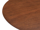Sherwood Engineered Wood / Metal Mid-Century Modern Gold Dining Table - 47.5" W x 47.5" D x 30" H