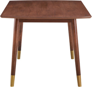 Sherwood Engineered Wood / Metal Mid-Century Modern Gold Dining Table - 37.5" W x 71" D x 30" H