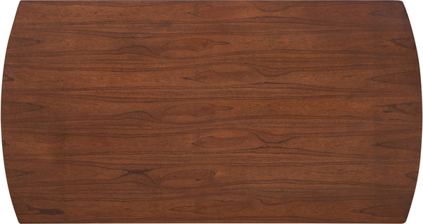 Sherwood Engineered Wood / Metal Mid-Century Modern Gold Dining Table - 37.5" W x 71" D x 30" H