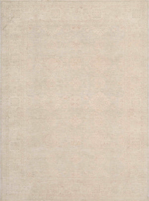 Pasargad Denver Hand-Knotted Ivory Wool Area Rug 045645-PASARGAD