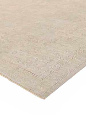 Pasargad Denver Hand-Knotted Ivory Wool Area Rug 045645-PASARGAD