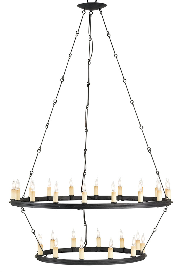 Toulouse Chandelier: Elegant Blacksmith Wrought Iron Design with 30 Lights for Stunning Interiors
