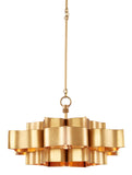Grand Lotus Gold Small Chandelier