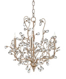 Crystal Bud Silver Small Chandelier