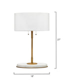 Jamie Young Co. Barcroft Table Lamp 9BARCRTLABWH