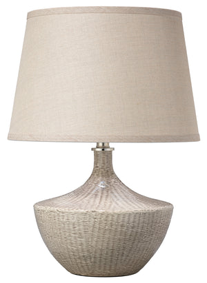 Jamie Young Co. Basketweave Table Lamp 9BASKWHC255M