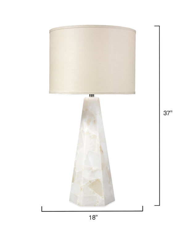 Jamie Young Co. Borealis Hexagon Table Lamp 9BOREHEXALAB