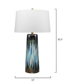 Jamie Young Co. Brushstroke Table Lamp 9BRUSHAQBL