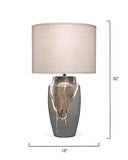 Jamie Young Co. Landslide Table Lamp 9LANDTLGREY