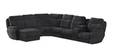 Southern Motion Showstopper 736-69P,80,84,80,80,46WC,06P Transitional  Power Headrest Reclining Sectional with Wireless Power Storage Console 736-69P,80,84,80,80,46WC,06P 164-14