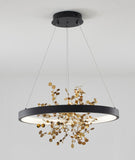 Bethel Sand Black LED Chandelier in Stainless Steel & Aluminum