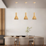 Bethel Wood Single Pendant Lighting in Wood