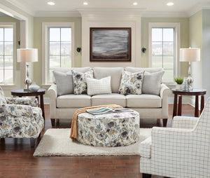 Fusion 140 Transitional Cocktail Ottoman 140 Meadowview Mineral Cocktail Ottoman