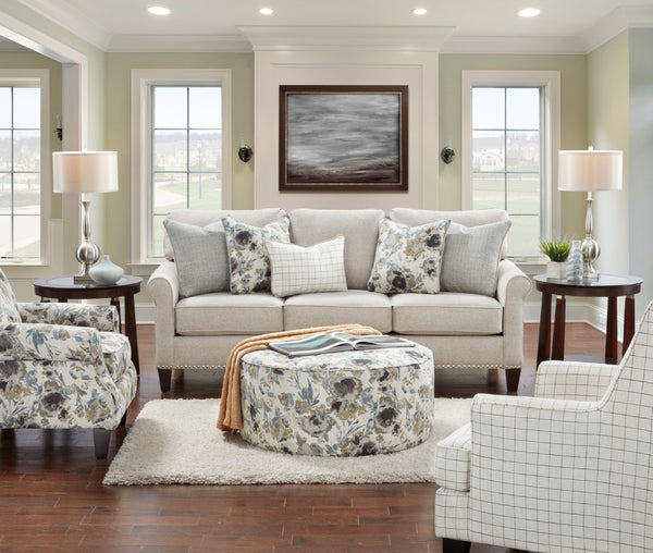 Fusion 140 Transitional Cocktail Ottoman 140 Meadowview Mineral Cocktail Ottoman