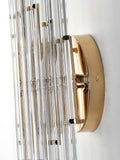 Bethel Gold Wall Sconce in Metal & Glass