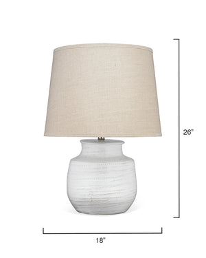 Jamie Young Co. Trace Table Lamp 9TRACESMTLWH