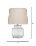 Jamie Young Co. Trace Table Lamp 9TRACESMTLWH