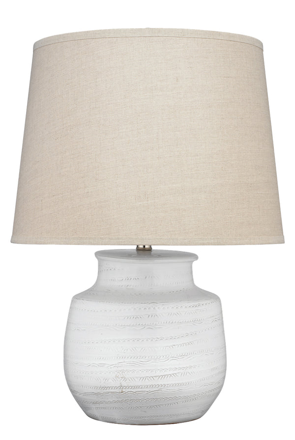 Jamie Young Co. Trace Table Lamp 9TRACESMTLWH