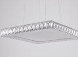 Bethel Chrome LED Chandelier in Stainless Steel & Crystal