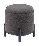 Zuo Modern Calistoga 100% Polyester, Plywood, MDF, Beech Wood Modern Ottoman Dark Gray 100% Polyester, Plywood, MDF, Beech Wood